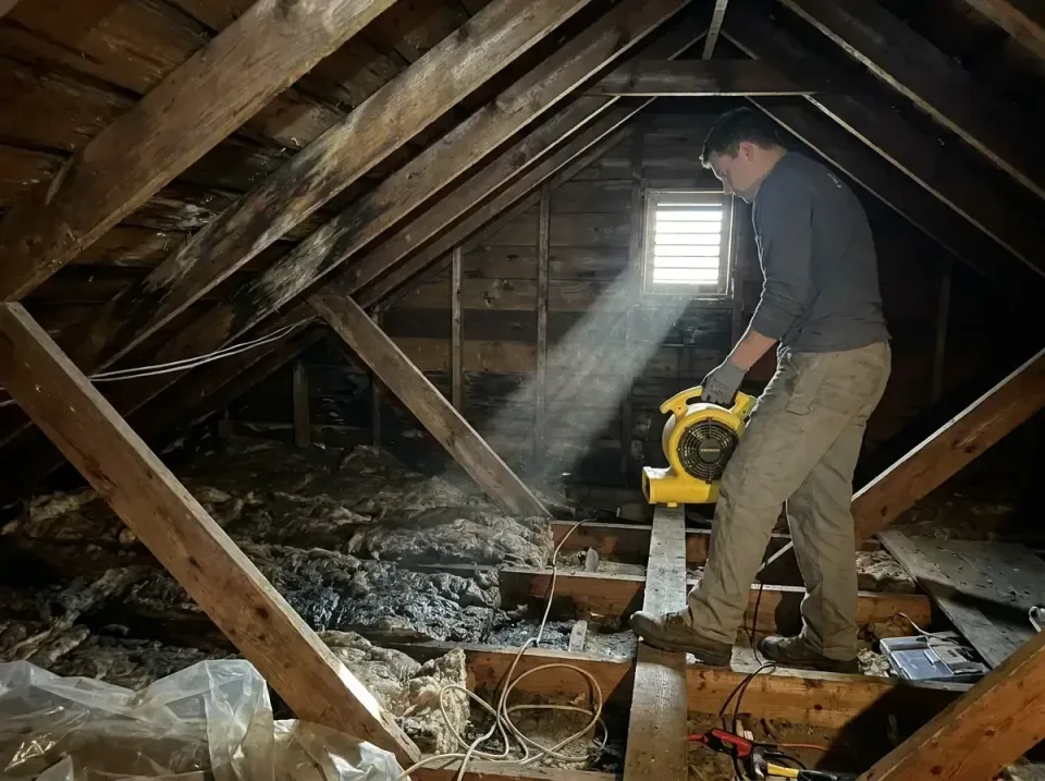 attic-water-damage-drying-proc-007 — frequently asked questions, Emergency Water Extraction & 24/7 Flood Response in Belle C…